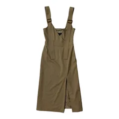  JILL STUART ジルスチュアート サスペンダー付きIラインワンピース ブラウン レディース サイズ2【Z1763】