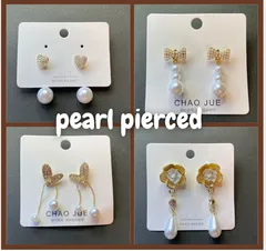 パールピアス レディース 上品 フォーマル 結婚式 入学式 揺れる リボン