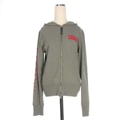 ハイドロゲン HYDROGEN ジップアップ フーディ パーカー 刺繍 ロゴ 長袖 M グレー B26685 国内正規