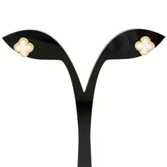 ヴァンクリーフ＆アーペル Van Cleef ＆ Arpels スウィート アルハンブラ ピアス YG イエローゴールド マザー オブ パール ピアス 750 マザー オブ パール レディース 【中古】