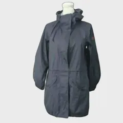 【美品】AIGLE エーグル マウンテンパーカー ネイビー S 撥水加工 2017年製 アウトドア フード付き ジャケット