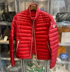 正規品/百貨店購入 MONCLER モンクレール ダニエル(DANIELLE) 軽量ダウン レッド L エル サイズ