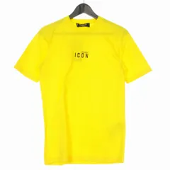 ディースクエアード DSQUARED2 21SS ICONロゴプリントTシャツ カットソー 半袖 XXS イエロー 黄 S80GC0015 国内正規