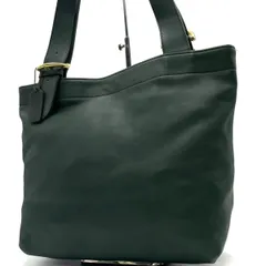 美品● COACH コーチ オールド ハンドバッグ トートバッグ  4140 グリーン レザー