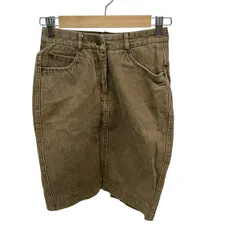 DKNY(ダナキャラン) ミニスカート サイズ2 M レディース美品  - ブラウン デニムのサムネイル