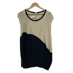 Diagram GRACE CONTINENTAL(ダイアグラム) チュニック サイズ36 S レディース - 黒×アイボリー スタッズ/ビーズ/半袖/シルク