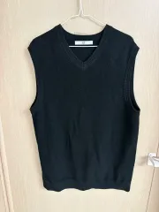 ZIO SONGZIO ブラック ノースリーブ ニット ベスト 105