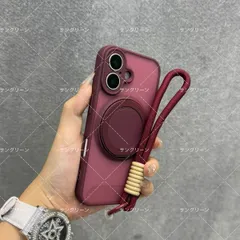 【新品】360° マグネット回転スタンド スマホストラップ付き MagSafe 対応 耐衝撃ケース 8色選択可 iphone17 iphone17air iphone17pro iphone16pro ケース iphone15 ケース