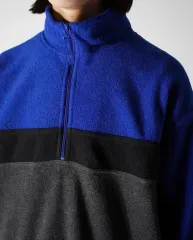オールド ギャップ カラーブロック ハーフジップアップ フリース プルオーバー 90s