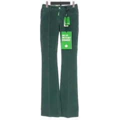 ディースクエアード DSQUARED2 22AW Mid Waist コーデュロイ フレアパンツ 34 グリーン 緑 S73LA0266 国内正規