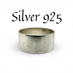 【洗練】プレーン シンプル Silver 925 刻印 00s Vintage Design Ring シルバー デザイン リング 21号 ワイド　大ぶり　クラシック