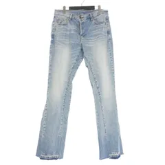 ミニマル mnml ダメージ加工 ストレッチデニムパンツ ジーンズ 33 インディゴ 