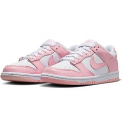 新品24cm】NIKE｜ダンク ロー GS｜ホワイト/ソフトピンク - メルカリ