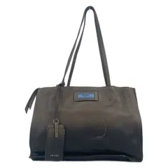 PRADA(プラダ) トートバッグ 1BG122 ダークブラウン×黒 レザー