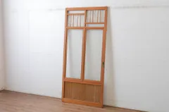 ▼現状販売▼ ガラス戸1枚 ヴィンテージ建具 昭和後期 昭和レトロ 4～7営業日前後で発送(※修理加工希望の方3ヶ月程で発送) R-065515