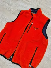 90s ポロ スポーツ リバーシブル フリース ベスト