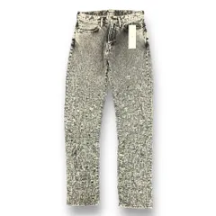 未使用 SUGARHILL  24SS CRASHED BLACK MODERN DENIM REGULAR TROUSERS  クラッシュデニムパンツ ジーンズ シュガーヒル 2441000432 フェードブラック 30 （77467A）のサムネイル