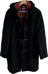  【美品】groverallグローバーオール　ダッフルコート　アウター　ブラック　メンズ　XSサイズ【Z1756】