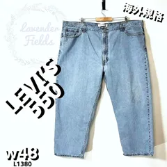 リーバイス550LEVI’SデニムパンツL1380大きいサイズ w48バギーパッチロゴ極太ワイドテーパードアメリカ古着