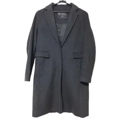  【美品】SLOBE IENA  スローブイエナ　チェスターコート　ロング　ウール　カシミヤ　チャコールグレー　レディース　サイズ40 オシャレ　定番　高級感　防寒　上質　メルトン【ZK95】