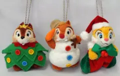 【中古】ぬいぐるみ チップ＆デール＆クラリス(メリークリスマス2006) ぬいぐるみバッジセット 「チップとデール」 東京ディズニーリゾート限定
