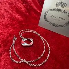 美品 ネックレス 60cm モダンデザイン ♯190 ジョージジェンセン/GEORG JENSEN