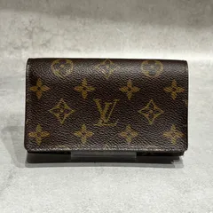 LOUIS VUITTON ルイヴィトン LV ヴィトン モノグラム ポルトフォイユトレゾール　折り財布　二つ折り 財布 ブラウン 茶 ゴールド金具 メンズ レディース 定番 人気