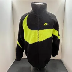 06w19248【美品】 NIKE/ナイキ フルジップ リバーシブル ボア ジャケット サイズL　 ブラック/ネオン　 【中古品】