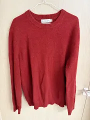 GIORDANO XL 붉은색 (赤・カラー) ニット