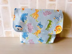 【匿名配送】ハンドメイド　お弁当袋⑮動物柄