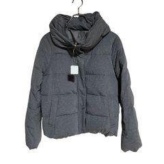 n1394【ラーモアールデリュクス】ダウンジャケット グレー 厚手 