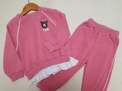 着用画像 O クマ ドール レイヤード スウェット セット 100号