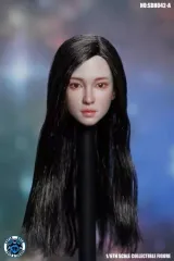 【中古】ドールアクセサリー 1/6 アジア人女性カスタムヘッドA (黒髪ロング)