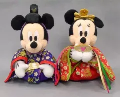 【中古】ぬいぐるみ ミッキーマウス＆ミニーマウス(ひなまつり2011) ぬいぐるみバッジセット 「ディズニー」 東京ディズニーリゾート限定