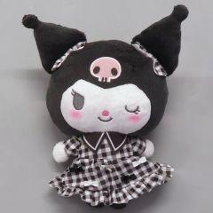 マイメロ マスコット ギンガムチェック メイド メロクロ ぬいぐるみ