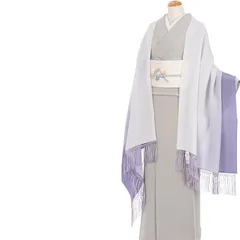 【アウトレット】新品　国産　大判ショール　縮緬　暈し染め