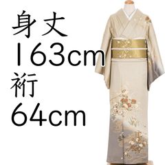 着物+帯】正絹 色留袖 一つ紋（丸に上がり藤） ガード くすみ紫系 袷 
