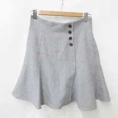 スナイデル SNIDEL スカート マーメイドスカート 膝丈 フレアー ハイウエスト インナーパンツ グレー 2