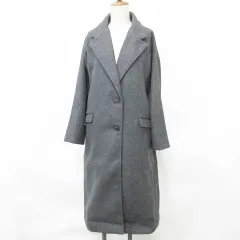 グレイル GRL コート ロング チェスターコート シングル チャコール グレー S