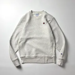 Champion チャンピオン リバースウィーブ スウェット トレーナー M グレー 灰色 無地 目あり ワンポイント ヘビーウェイト 裏起毛 クルーネック ビッグシルエット 90s USA古着