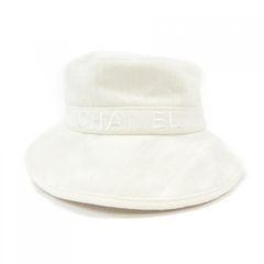 CHANEL バケット ハット 白 M 帽子 キャップ シャネル - メルカリ