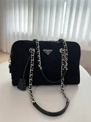 PRADA プラダ キルティングチェーン ナイロン ショルダーバッグ (正規品)