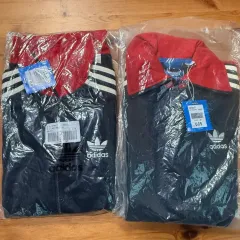 アディダス ヨーロッパ TT ジャージ ジップアップ ジャケット レディース 85 ネイビーレッド 新品