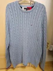 トミーヒルフィガー ケーブル編み ニット XL 105