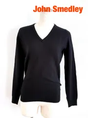 John Smedley　ジョンスメドレー　ニット　～XSサイズ　ブラック　毛100％　シンプル　カジュアル　大人　送料込み　6462740