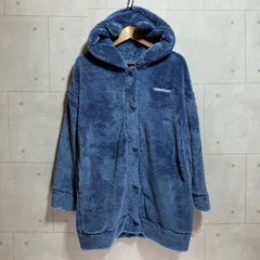 GU × ちいかわ マシュマロ フィール ラウンジ パーカ もこもこ ルームウェア L ブルー Chiikawa レディース SG406-3