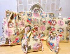 【匿名配送】ハンドメイド　入園入学5点セット㉜