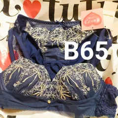 新品  B65  M  チュチュアンナ 運命のブラ  上下セット  ブラ＆ショーツ ブルー 刺繍   定価3498円  94