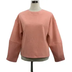 オペークドットクリップ OPAQUE.CLIP カットソー プルオーバー クルーネック 総柄 長袖 40 L ピンク