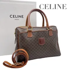 【価格交渉/質問大歓迎♪】【美品】セリーヌ　2way ボストンバッグ　マカダム　トリオンフ　5690